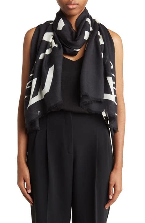 givenchy printed scarf|givenchy scarf wool.